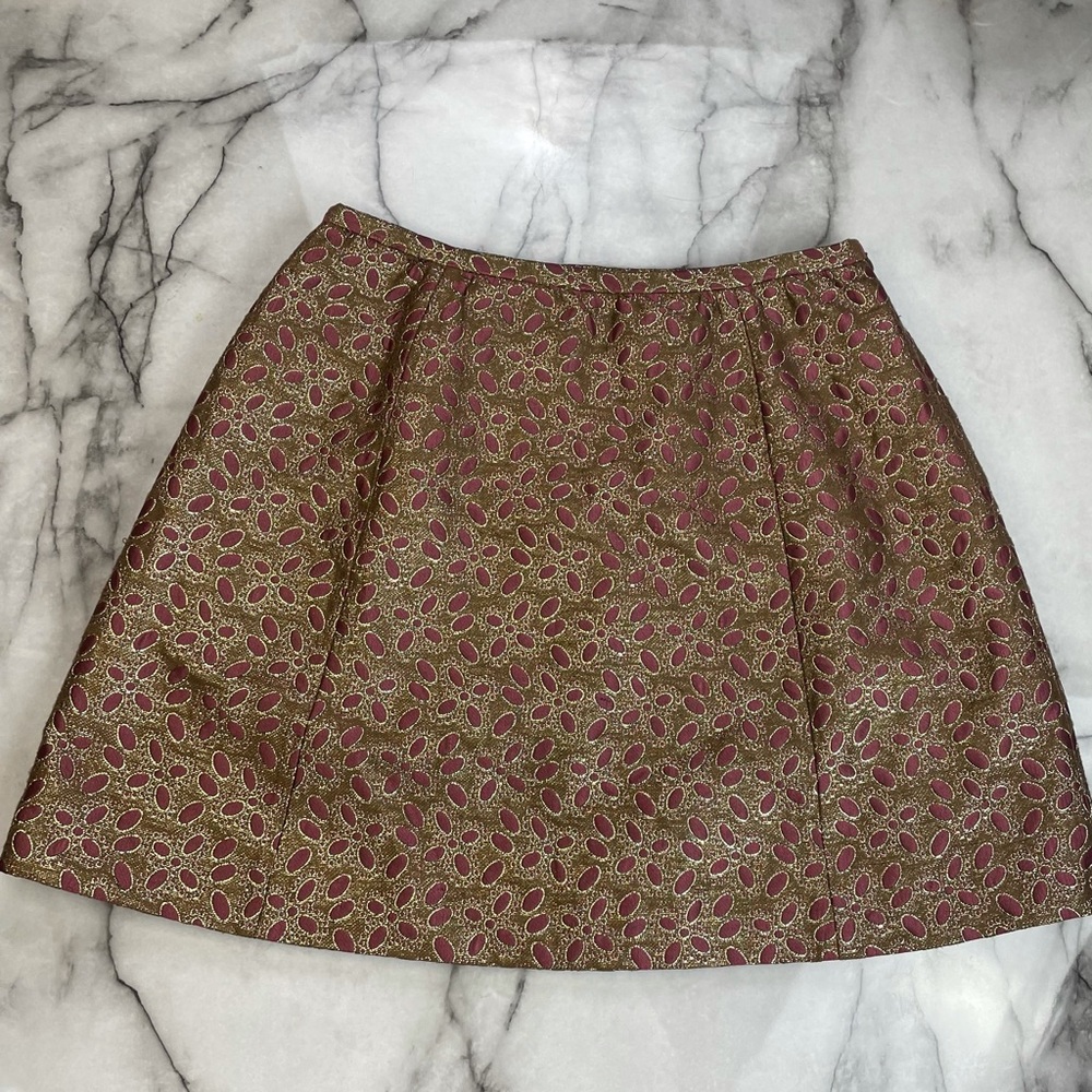 RED Valentino gold and pink skirt